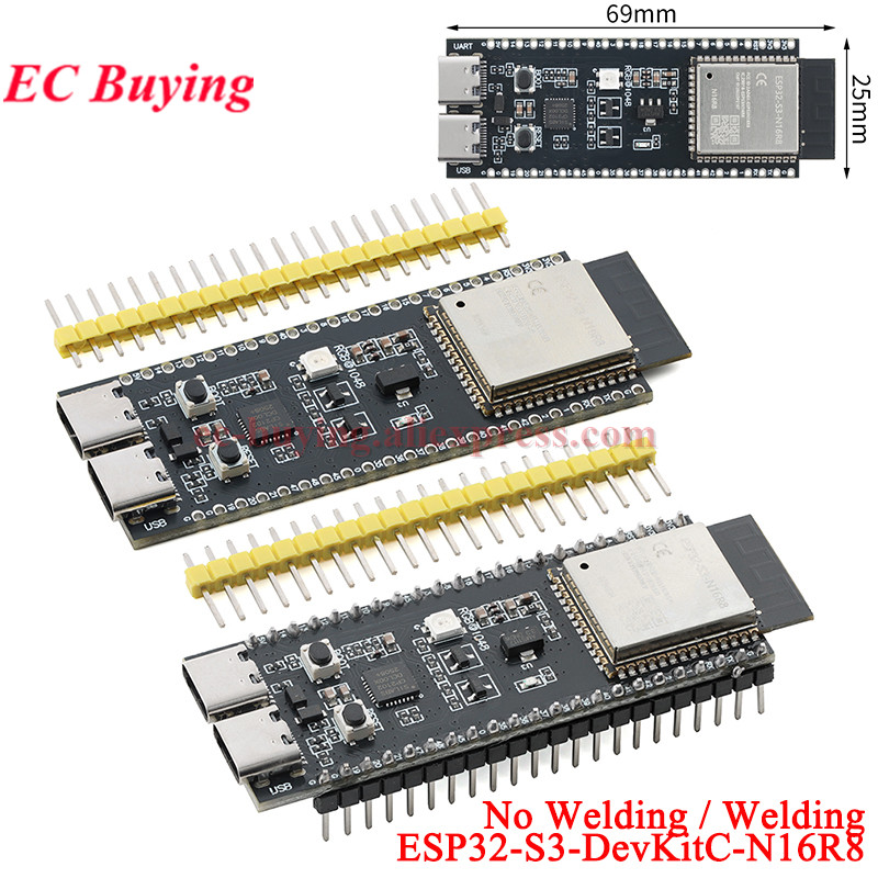 Esp32 S3 Devkitc 1 - Carte de développement ESP32-S3-DevKitC-N16R8 ESP32S3 1-N16R8