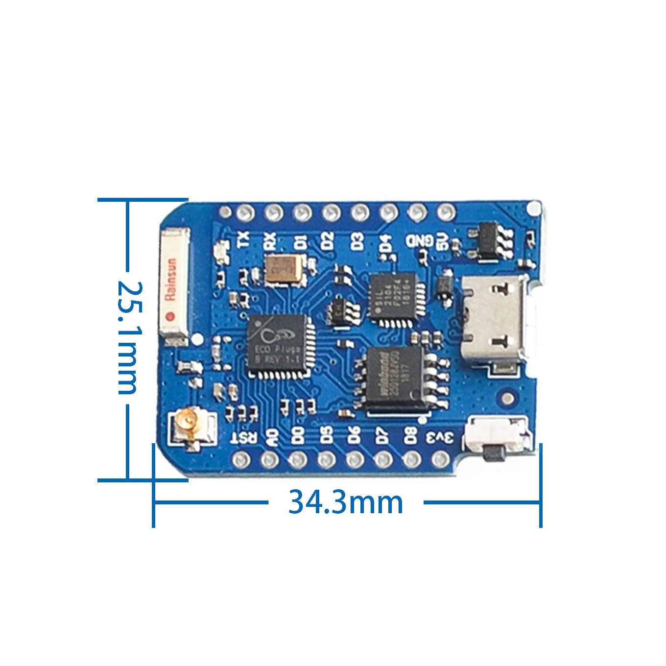 WEMOS D1 Mini Pro 4M 16M Bytes - Wemos D1 Mini avis et prix