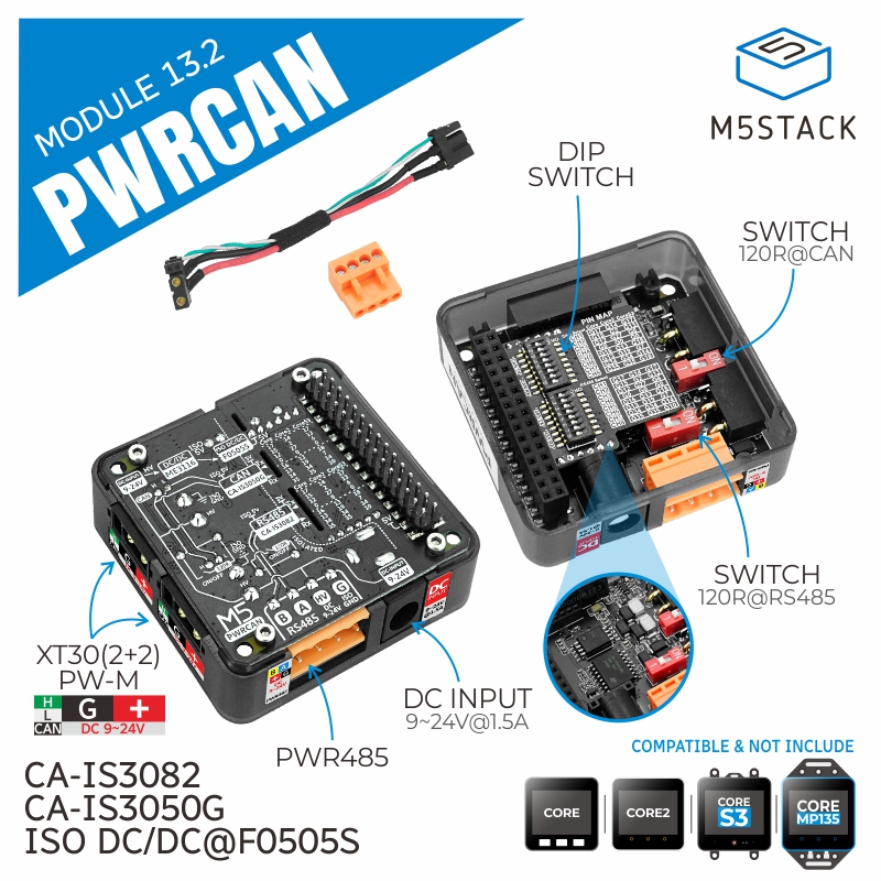 Module officiel PWRCAN 13.2 M5 - M5Stack avis et prix