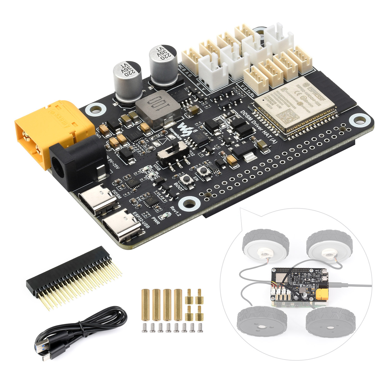 Carte de pilote de servomoteur - Waveshare Esp32 avis et prix